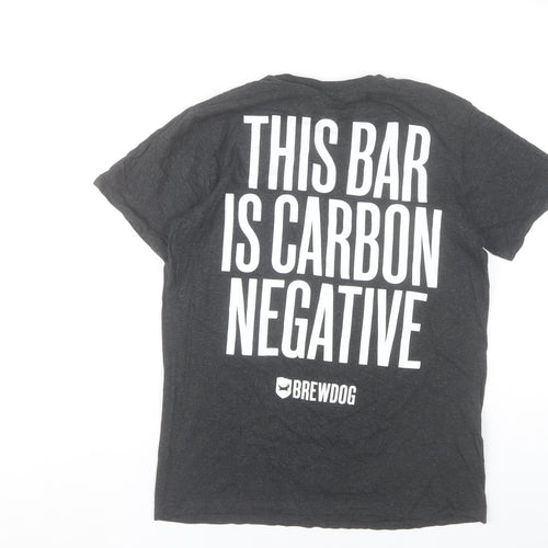 BrewDog Men's Black Small Manchester Graphic T-Shirt