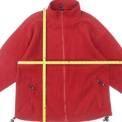 Regatta Womens Red Fleece Jacket UK 14 Full Zip Outdoor Coat