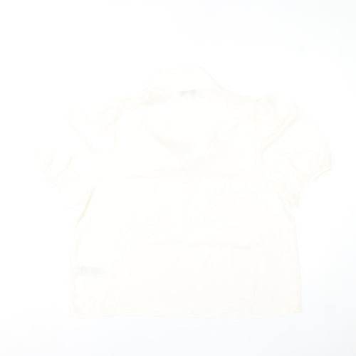 Marks and Spencer Women’s Ivory Blouse Size 18 Puff Sleeve Tie Neck
