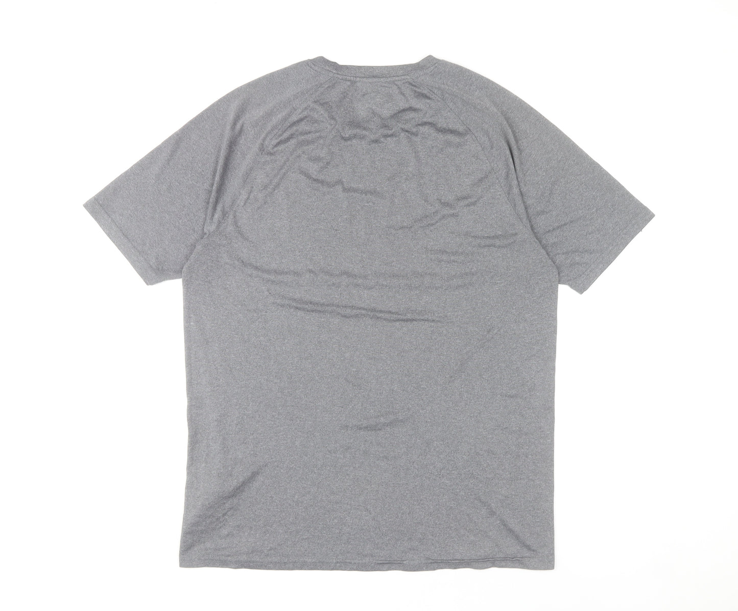 Everlast Mens Grey L Regular Fit Polyester Gym Training T-Shirt