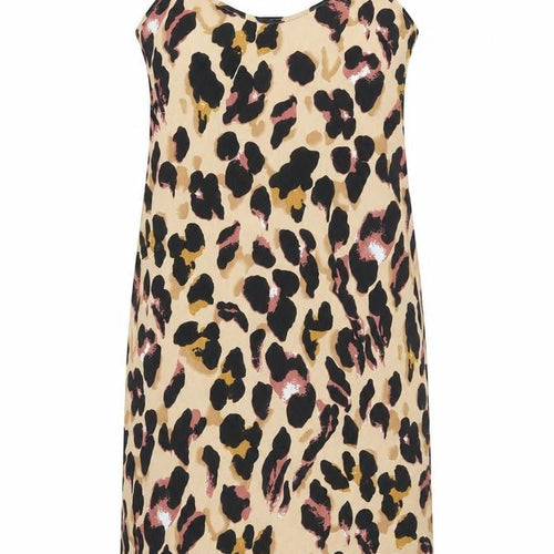 Boohoo Women’s Multicoloured Leopard Print Slip Dress Size 6