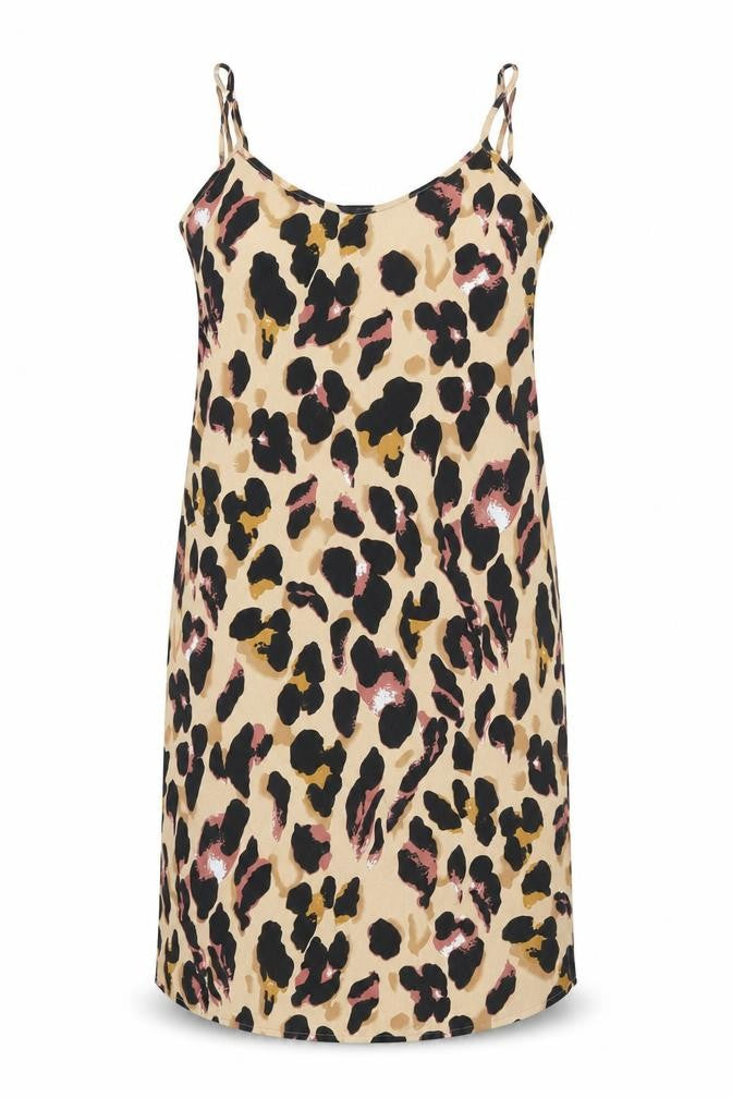 Boohoo Women’s Multicoloured Leopard Print Slip Dress Size 6