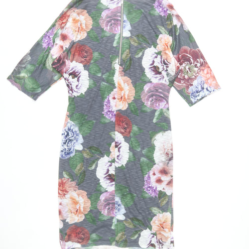Phase Eight Womens Multicoloured Floral Sheath Dress Size 16