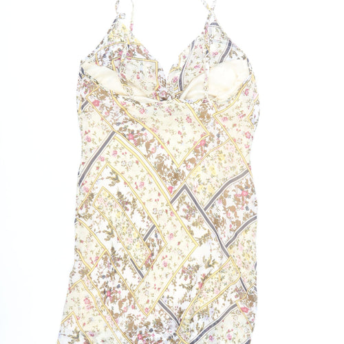 PrettyLittleThing Women’s Multicoloured Floral Slip Dress UK 10