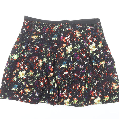 GAP Women’s Multicoloured Floral Pleated Knee Length Skirt Size 10