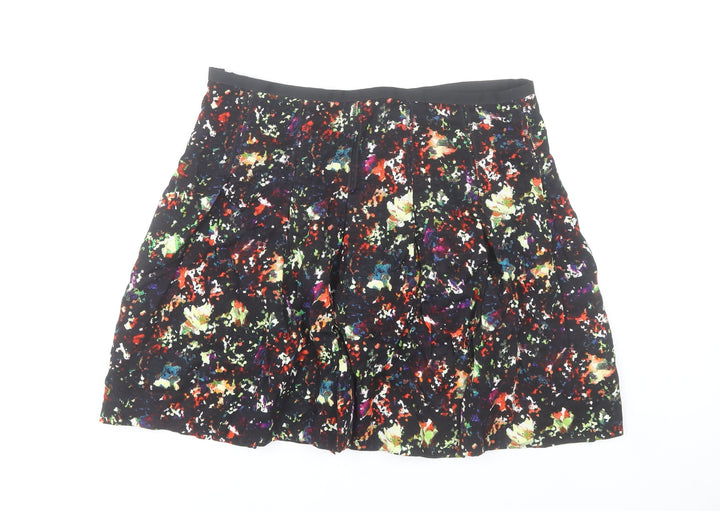 GAP Women’s Multicoloured Floral Pleated Knee Length Skirt Size 10