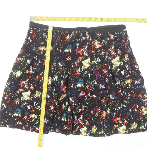 GAP Women’s Multicoloured Floral Pleated Knee Length Skirt Size 10