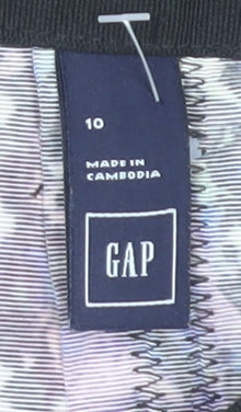 GAP Women’s Multicoloured Floral Pleated Knee Length Skirt Size 10