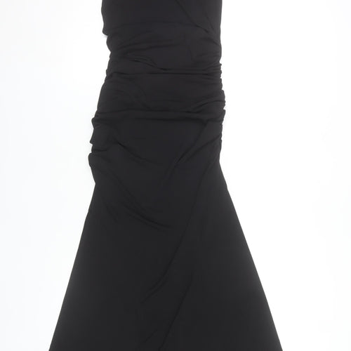 Bershka Women’s Black Size 8 Mermaid Long Party Dress Sleeveless