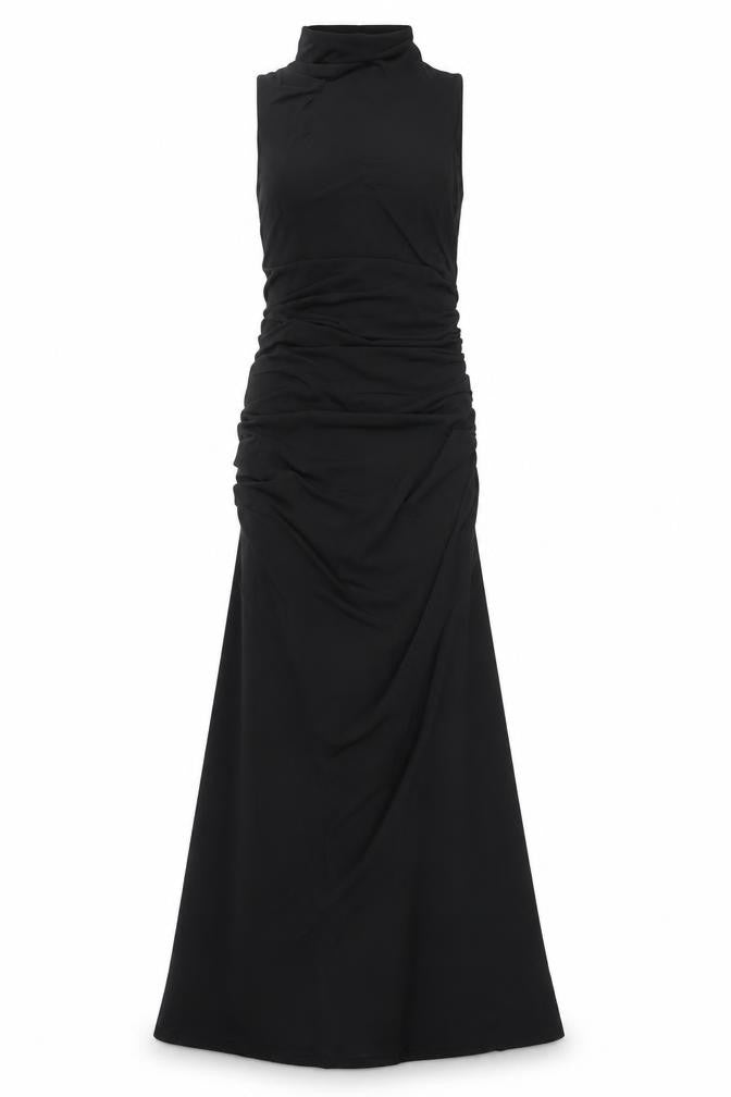 Bershka Women’s Black Size 8 Mermaid Long Party Dress Sleeveless