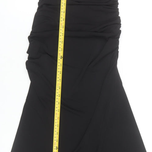 Bershka Women’s Black Size 8 Mermaid Long Party Dress Sleeveless