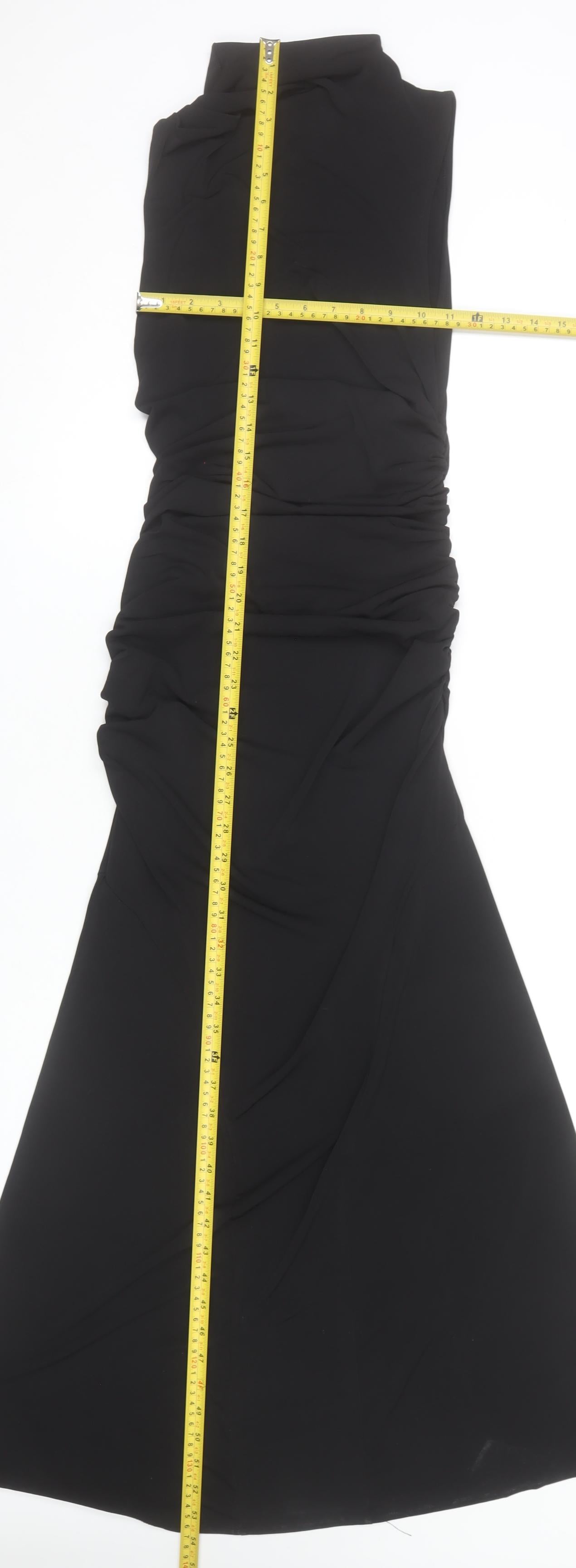 Bershka Women’s Black Size 8 Mermaid Long Party Dress Sleeveless