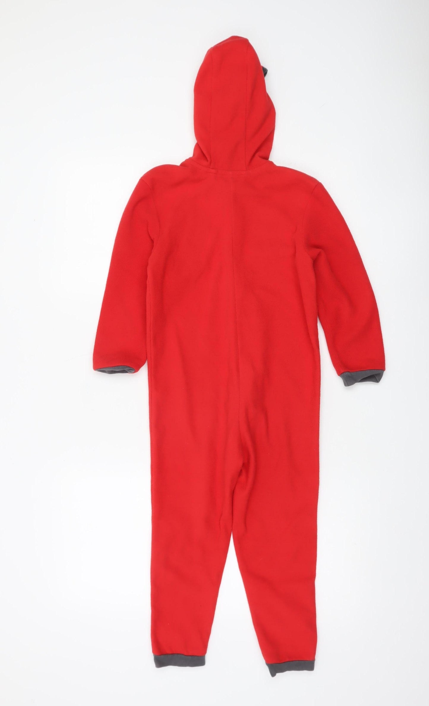 Liverpool FC Boys Red Fleece Hooded One Piece Pyjama 5-6 Years Zip Front