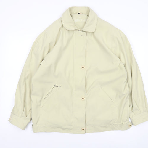Finesse Women's Beige Size 14 Classic Mid-Length Jacket