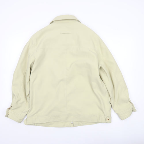 Finesse Women's Beige Size 14 Classic Mid-Length Jacket