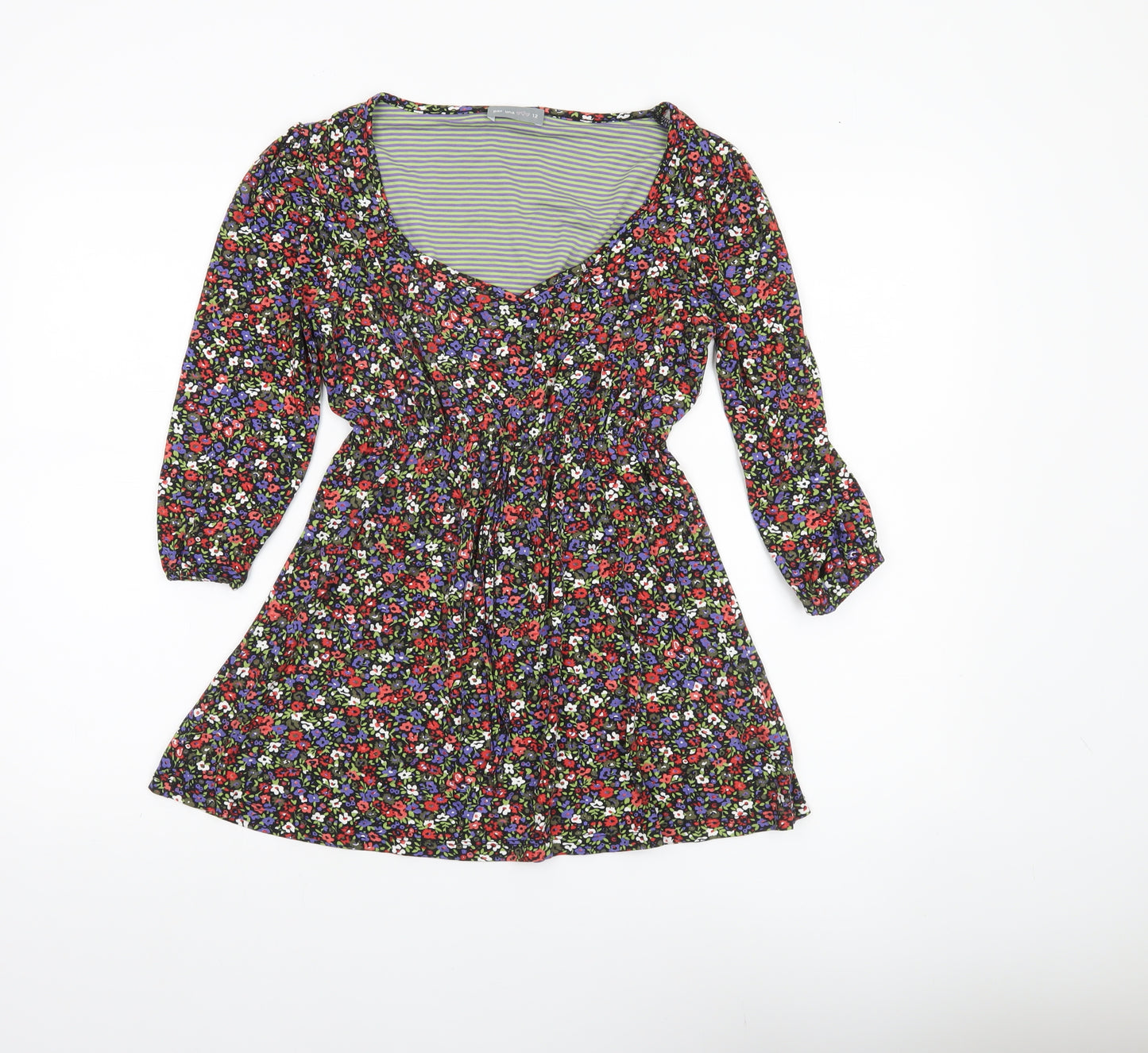 Marks and Spencer Women’s Multicoloured Floral Tunic Blouse Size 12