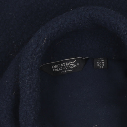 Regatta Men’s Blue Fleece Pullover Sweatshirt High Neck Size M