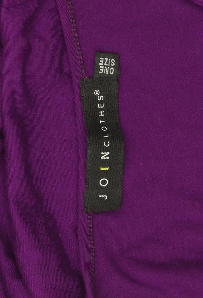 Join Clothes Women’s Purple One Size Tunic Top 3/4 Sleeve Scoop Neck