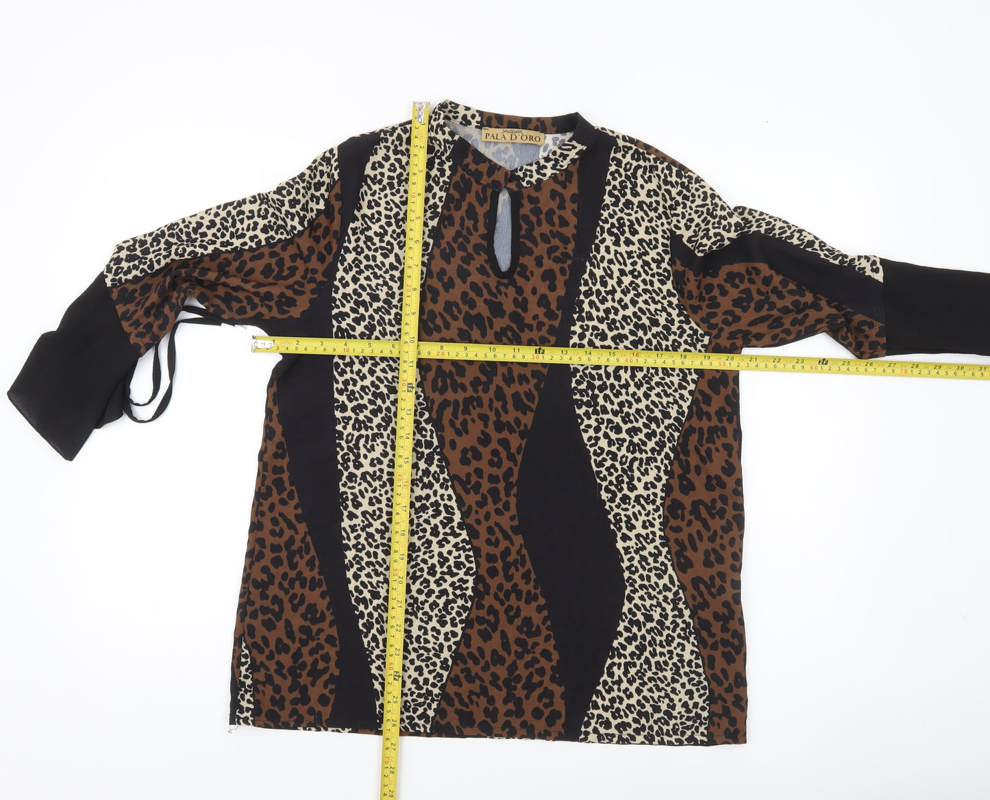 Pala D’oro Women’s Multicoloured Animal Print Tunic Blouse S
