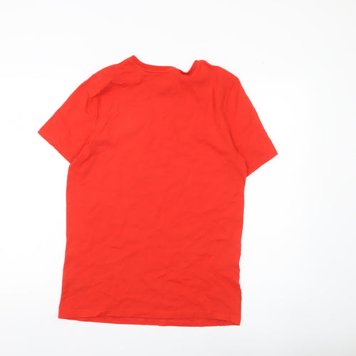 England FA Boys Red Cotton Football T-Shirt 13-14 Years Short Sleeve