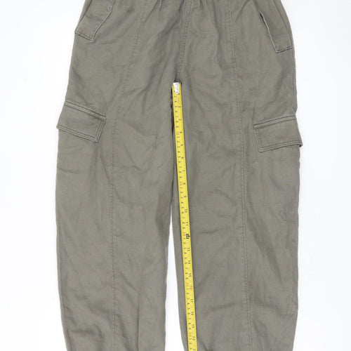 Dunnes Stores Women’s Green Cargo Trousers Size 25in Waist Casual