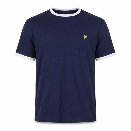 Lyle & Scott Men's Blue Crew Neck Short Sleeve T-Shirt Size L