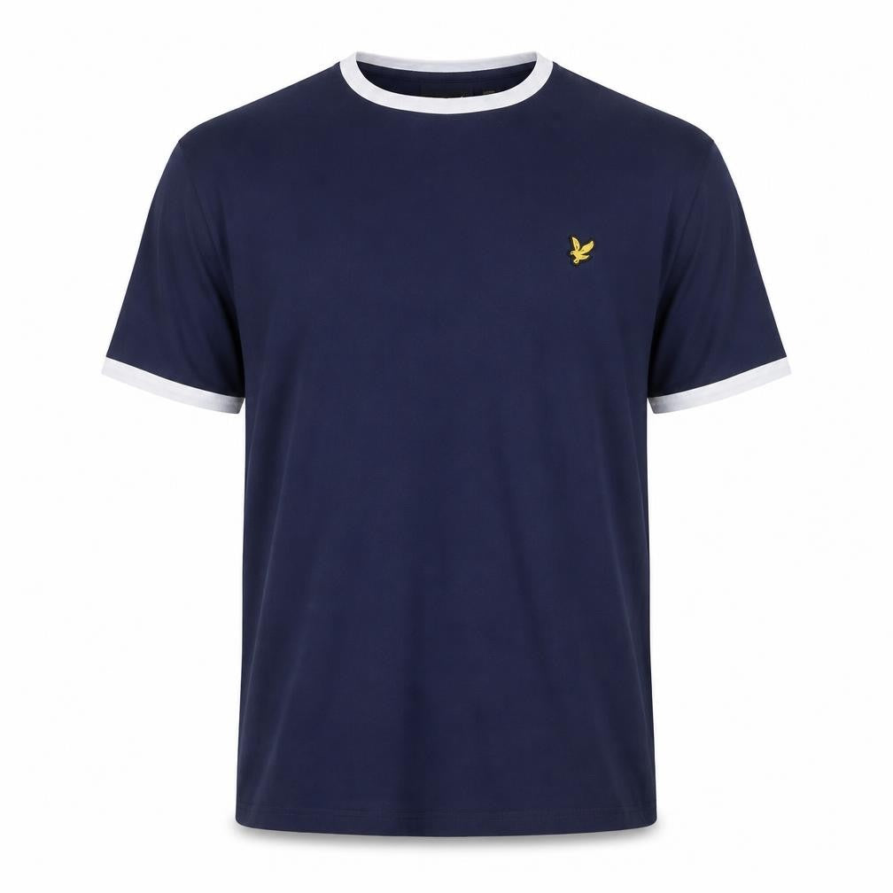 Lyle & Scott Men's Blue Crew Neck Short Sleeve T-Shirt Size L