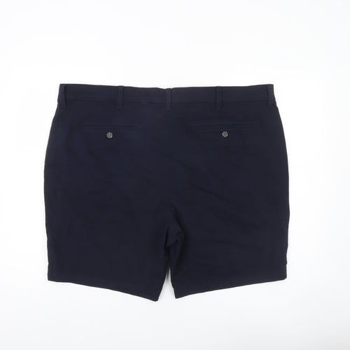 Marks and Spencer Mens Blue Chino Shorts Size 44 Regular Fit