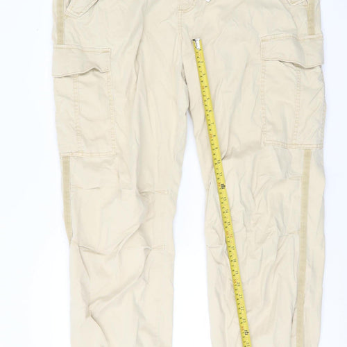 Marks and Spencer Womens Beige Cargo Trousers Size 20 Regular