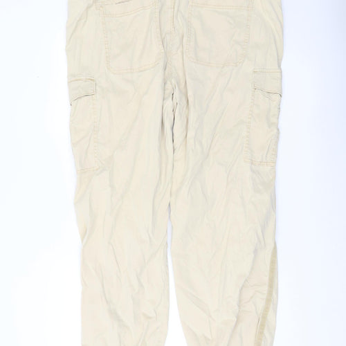 Marks and Spencer Womens Beige Cargo Trousers Size 20 Regular