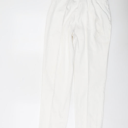 Ralph Lauren Women’s White Chino Trousers Size 4 Cotton Blend