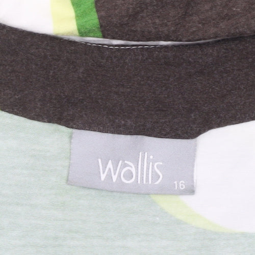 Wallis Women’s Multicoloured Retro Geometric T-Shirt Size 16