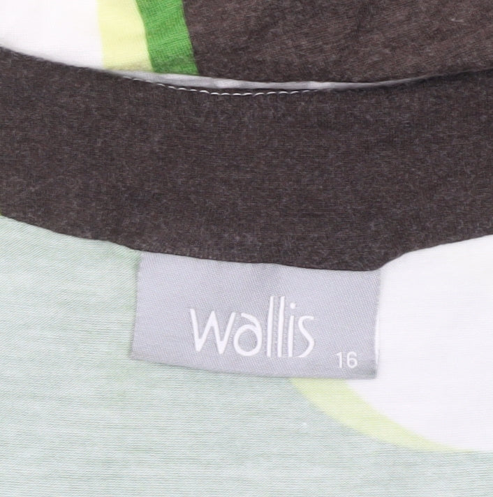 Wallis Women’s Multicoloured Retro Geometric T-Shirt Size 16