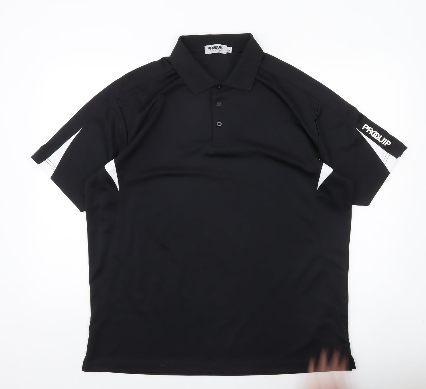 Proquip Men’s Black XL Golf Polo Shirt Lightweight Polyester