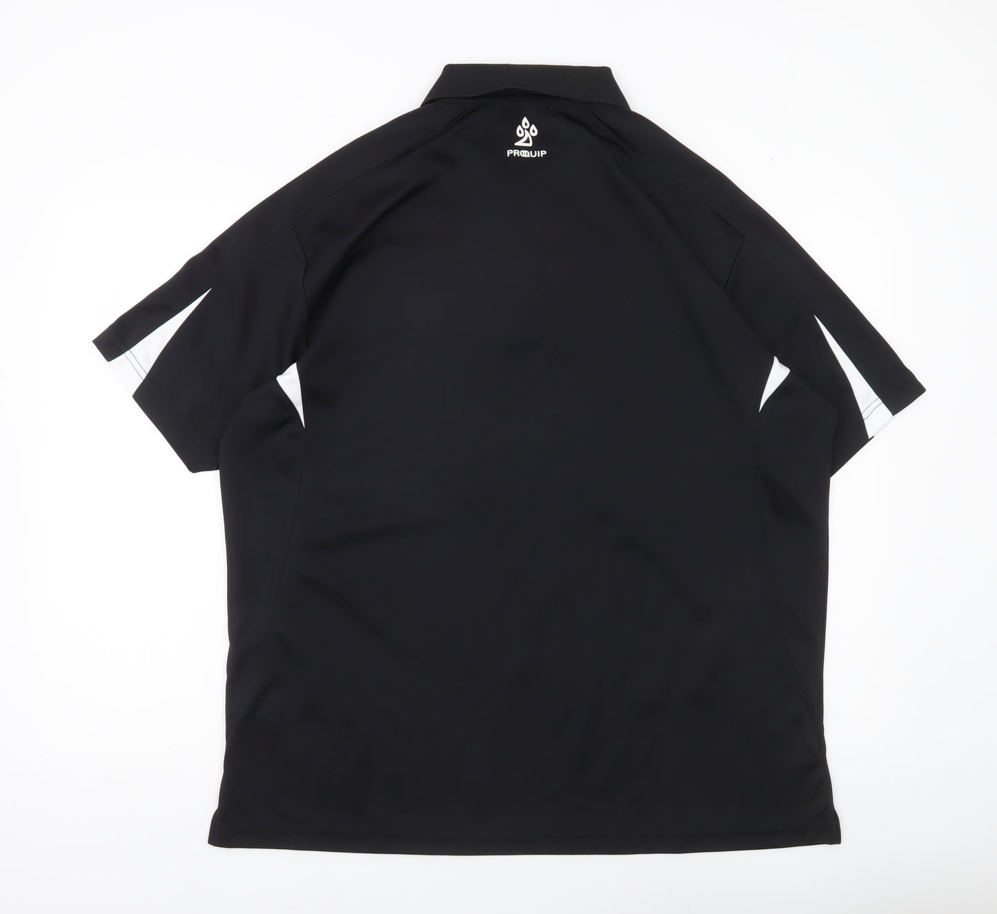 Proquip Men’s Black XL Golf Polo Shirt Lightweight Polyester