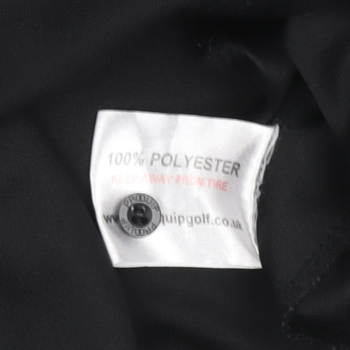 Proquip Men’s Black XL Golf Polo Shirt Lightweight Polyester
