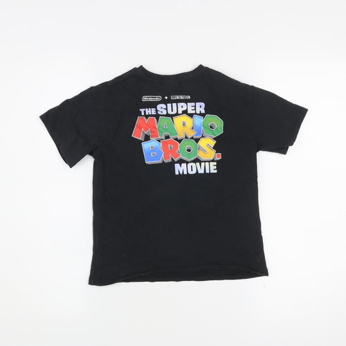 Next Boys Black Super Mario Princess Peach Graphic T-Shirt 5 Years