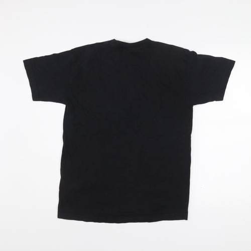 Quality Goods Women Black Cotton Canada Embroidered T-Shirt M