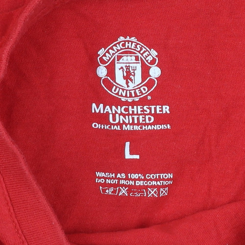 Manchester United Men’s Red L T-Shirt Champions 2013 Cotton