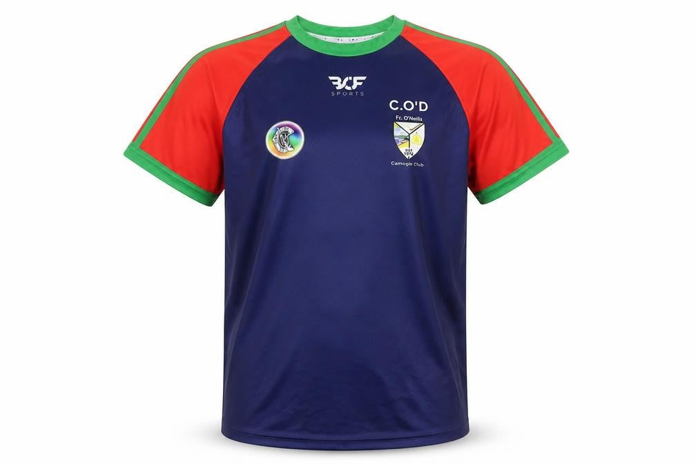 BCF Sports Men’s Blue Football Rugby Jersey T-Shirt Size M