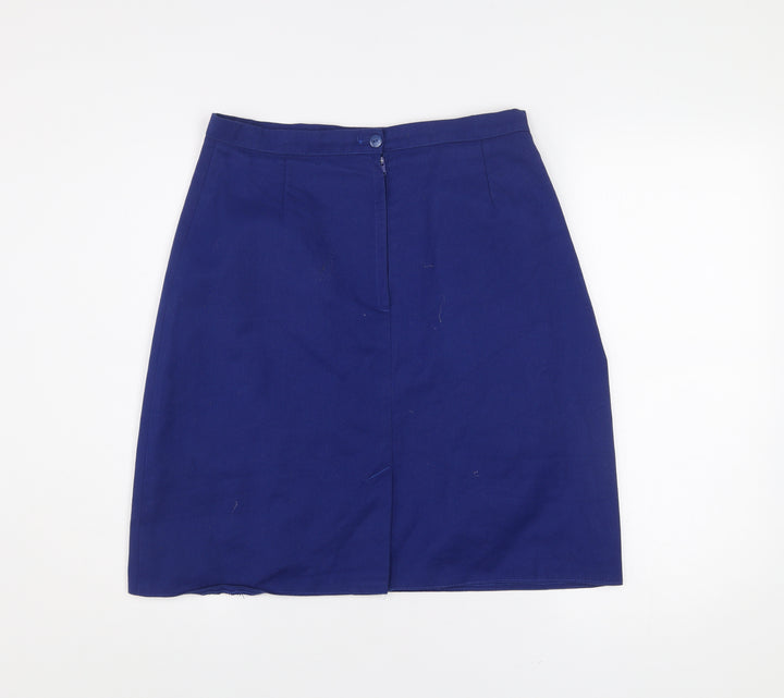 Hunter Women’s Blue Knee Length Pencil Skirt Size 14 Workwear