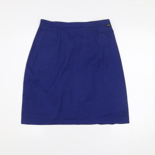 Hunter Women’s Blue Knee Length Pencil Skirt Size 14 Workwear
