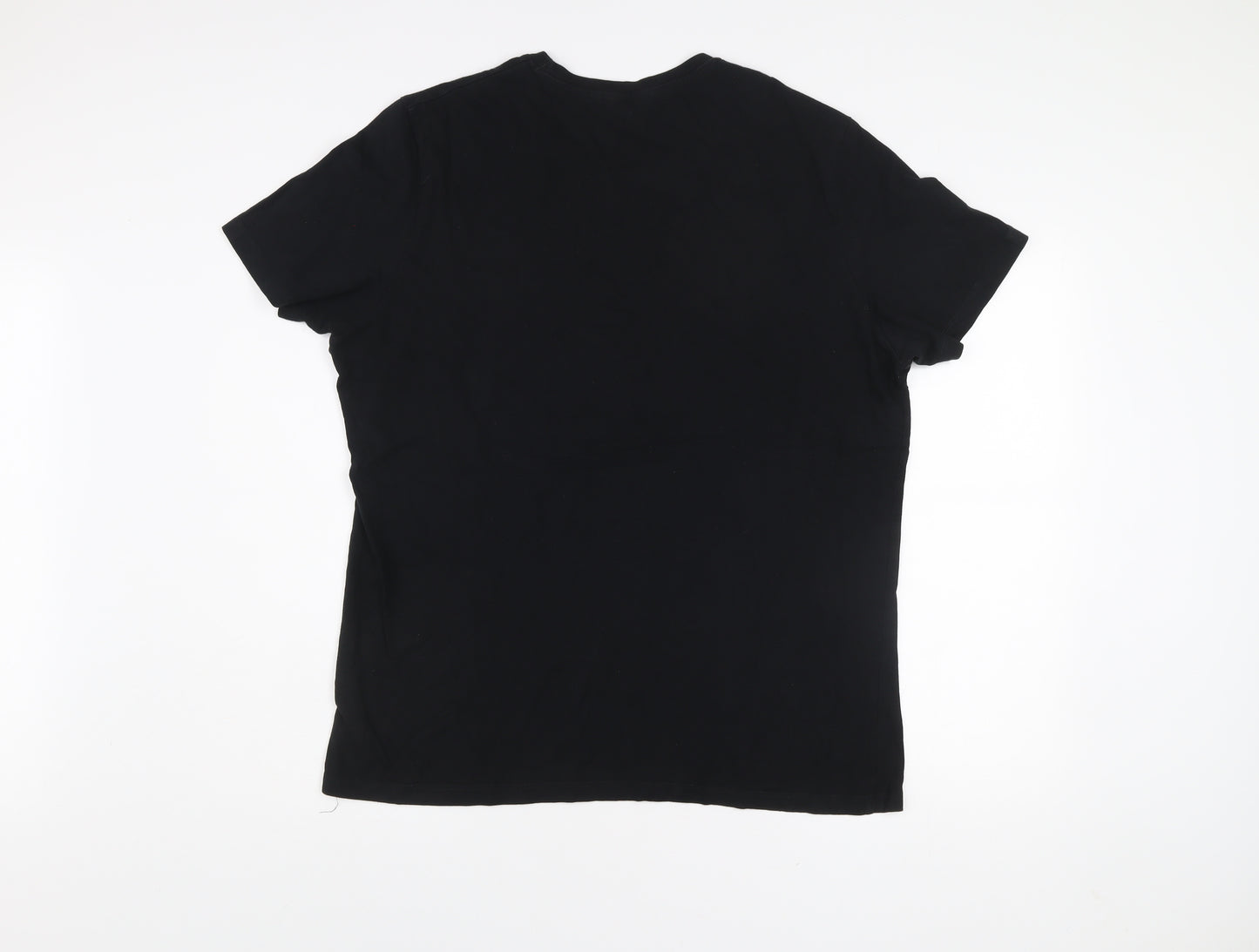 Jack & Jones Men’s Black XL Graphic Print Crew Neck T-Shirt