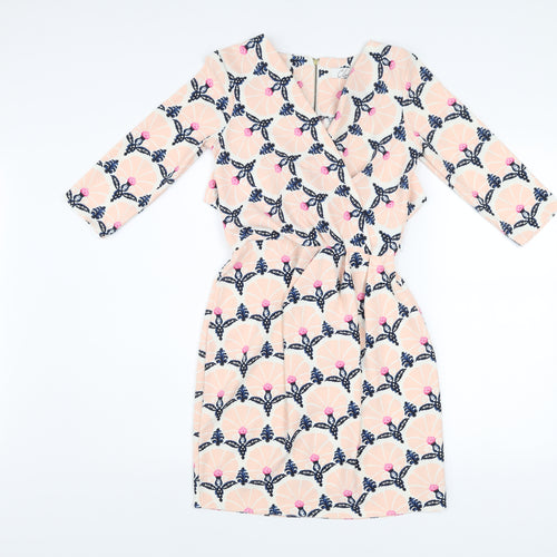 Closet Women’s Multicoloured Knee Length Wrap Dress Size 8