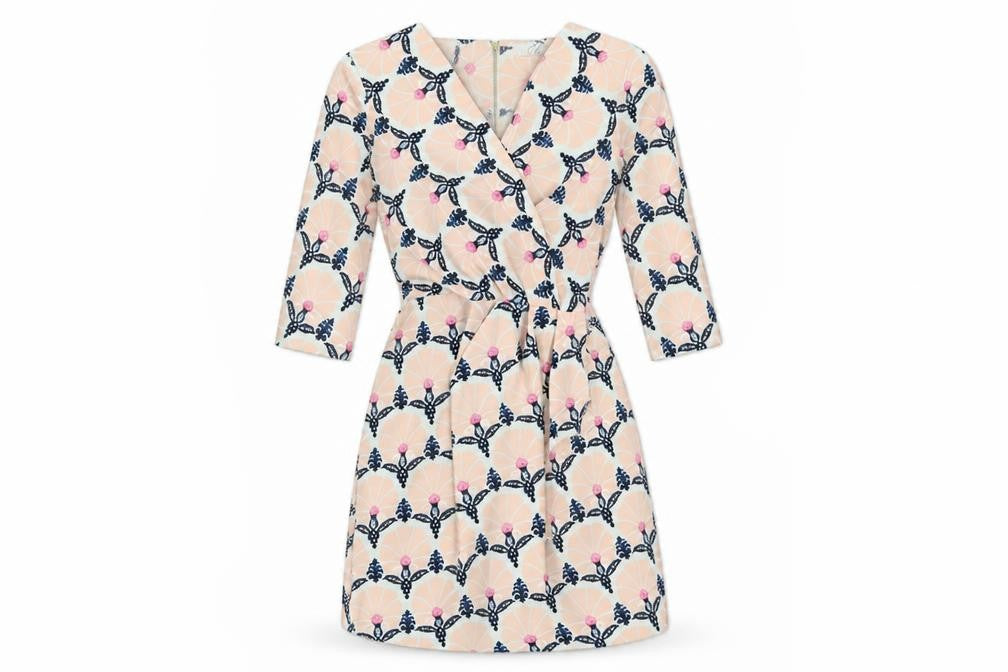 Closet Women’s Multicoloured Knee Length Wrap Dress Size 8