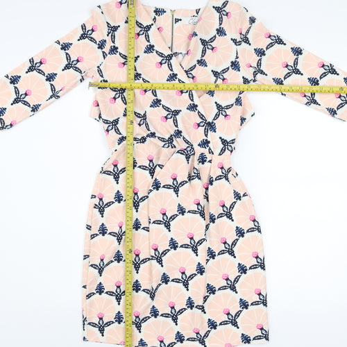 Closet Women’s Multicoloured Knee Length Wrap Dress Size 8