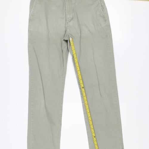 Debenhams Men's Grey Chino Trousers 34W 31L Regular Fit