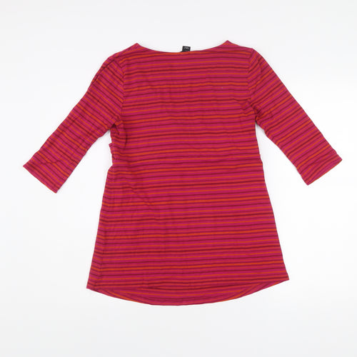 H&M Mama Womens Maternity Striped Wrap Blouse Size 12 Multicoloured