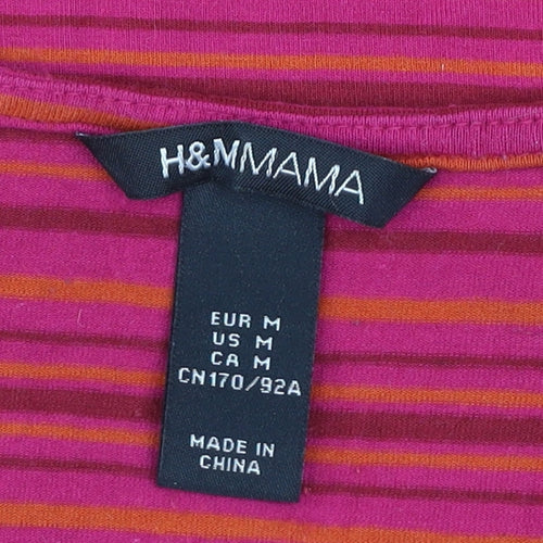 H&M Mama Womens Maternity Striped Wrap Blouse Size 12 Multicoloured