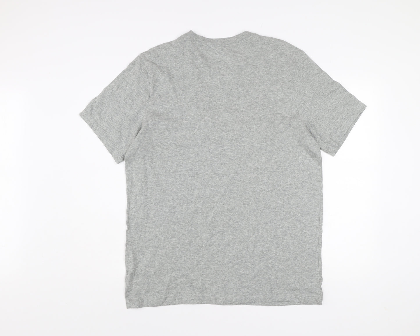 Nike Men's Grey Graphic Logo T-Shirt Size L Short Sleeve Cotton